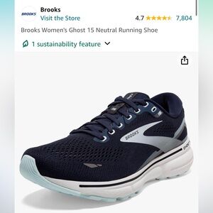 Brooks Women's Ghost 15 Neutral Running Shoe 11 WIDE
